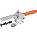 Kipp Toggle Clamp Standard Steel, Horizontal Foot, Comp:Plastic, Comp:Orange K0076.0250